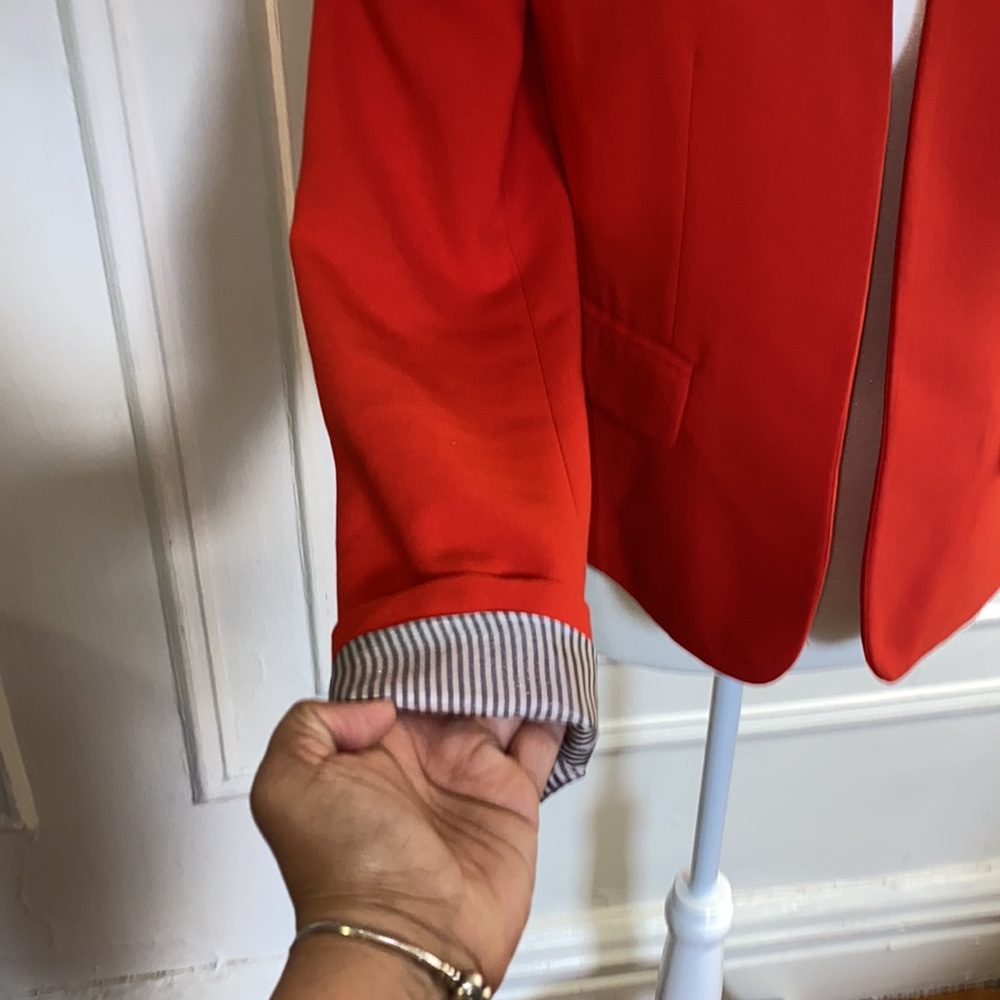 Loft Women Red Blazer - Picture 7 of 8